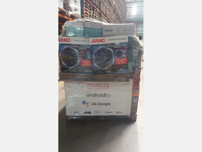 Lote 30033 - PALLET FECHADO COM APROXIMADAMENTE 45 ITENS