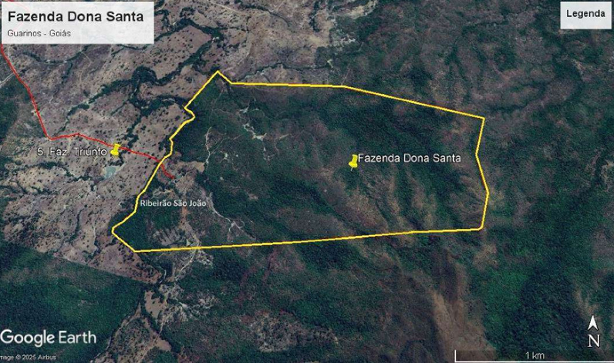 IMÓVEL RURAL EM GUARINOS/GO, localizado em Guarinos - GO
