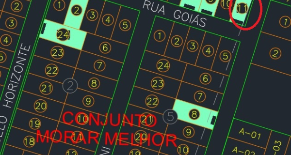 Lote de terras Data 11 – Quadra 01 – Tamanho 214,20 metro quadrados – Conjunto Morar Melhor – Matricula 4.393