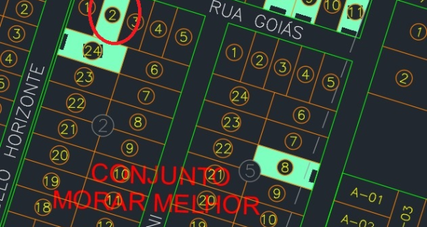 Lote de terras Data 02 – Quadra 02 – Tamanho 210,00 metro quadrados – Conjunto Morar Melhor – Matricula 4.395