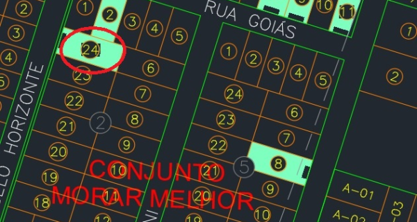 Lote de terras Data 24 – Quadra 02 – Tamanho 264,50 metro quadrados – Conjunto Morar Melhor – Matricula 4.417