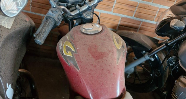 SUCATA SERVÍVEL DE MOTOCICLETA HONDA CG 125 TITAN KS, ANO DE FABRICAÇÃO/MODELO: 2008/2008