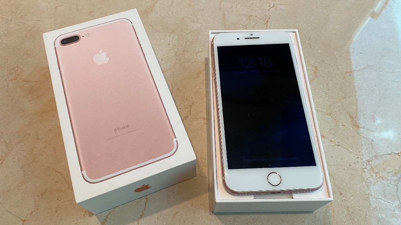 iPhone7 ゴールドピンク① OLEILÕES - IPHONE 7 PLUS ROSE GOLD 32 GB