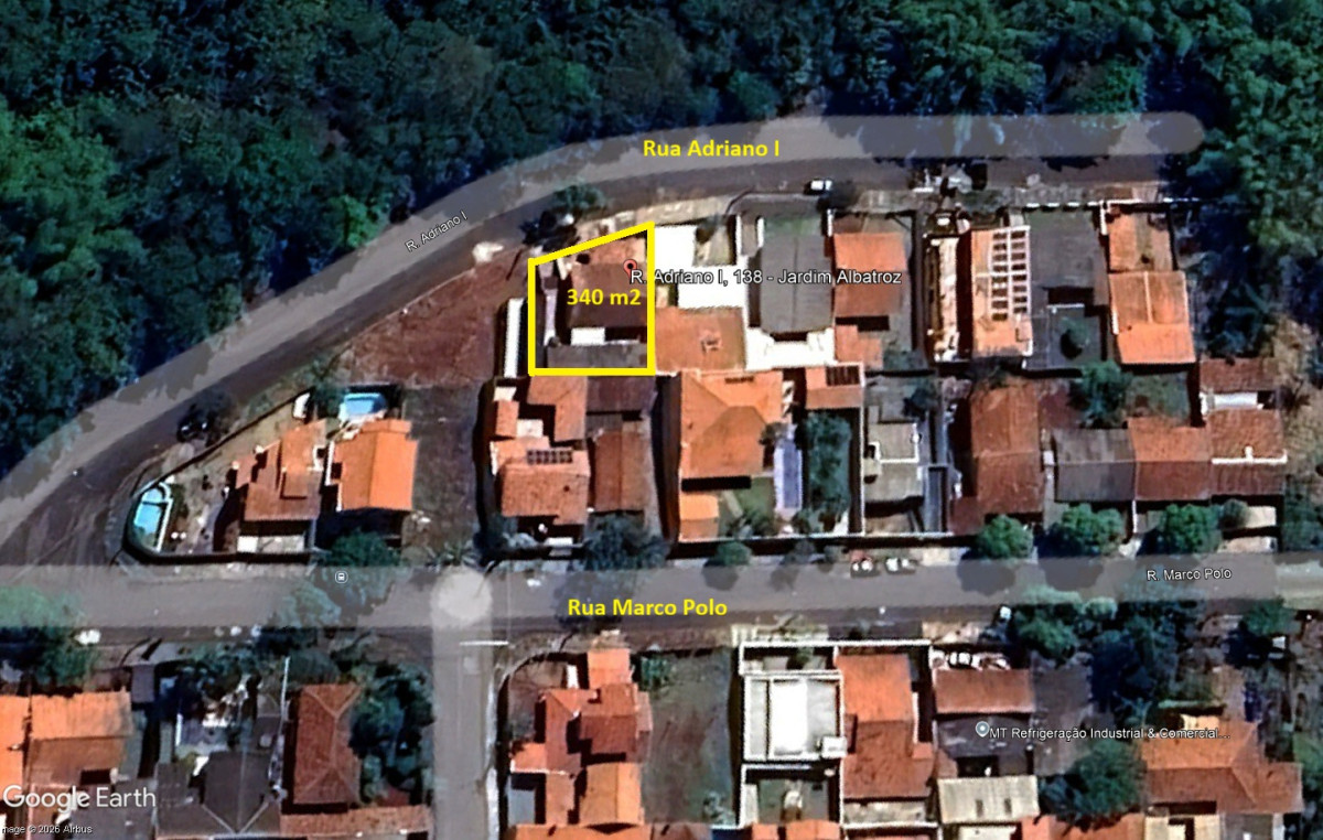 Lote 3 - DATA DE TERRAS n. 02, da quadra n. 01, com a área de 340,50m2, localizado em Londrina - PR, bairro Jardim Albatroz