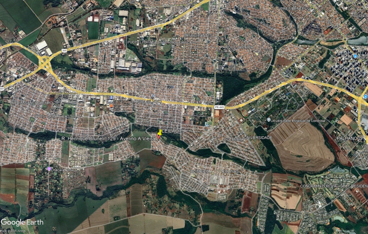 Lote 4 - DATA DE TERRAS nº 07, da quadra n. 16, com a área de 200,00m2, localizado em Londrina - PR, bairro Conjunto Habitacional Avelino Antonio Vieira