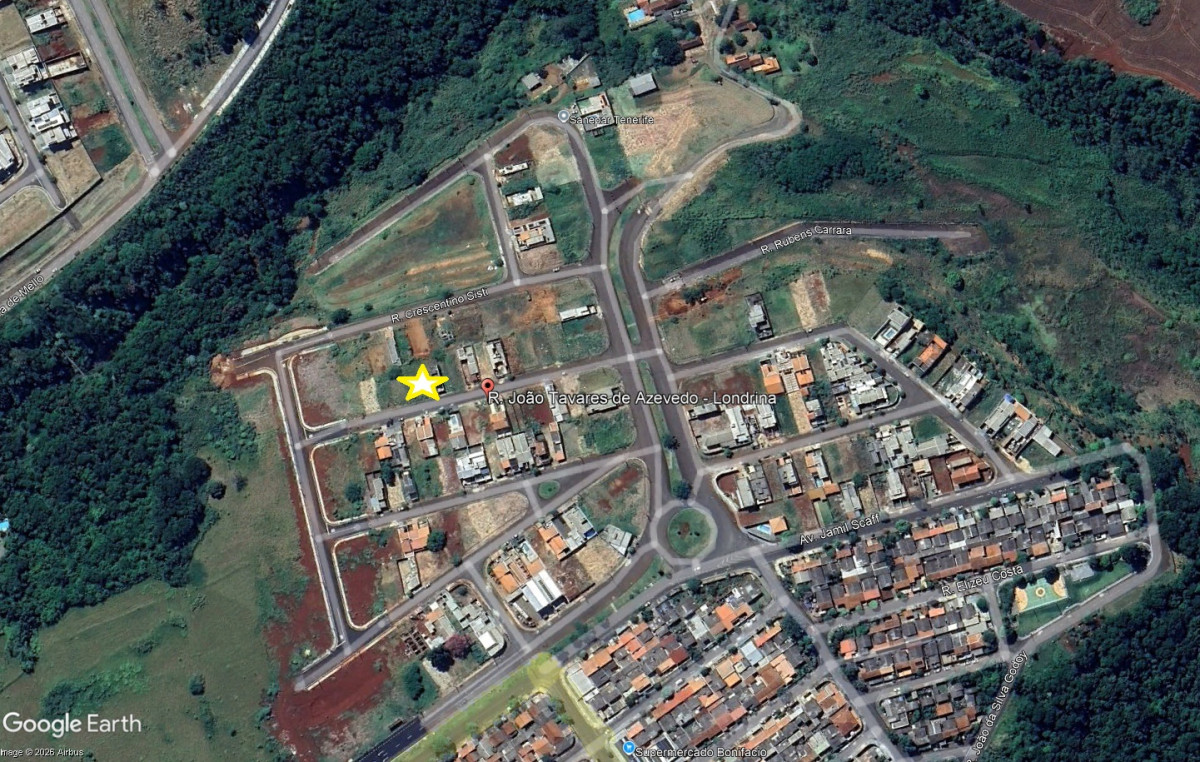 Lote 17 - DATA DE TERRAS n. 29, da quadra n. 03, com a área de 250,00m2, localizado em Londrina - PR, bairro Jardim Tenerife