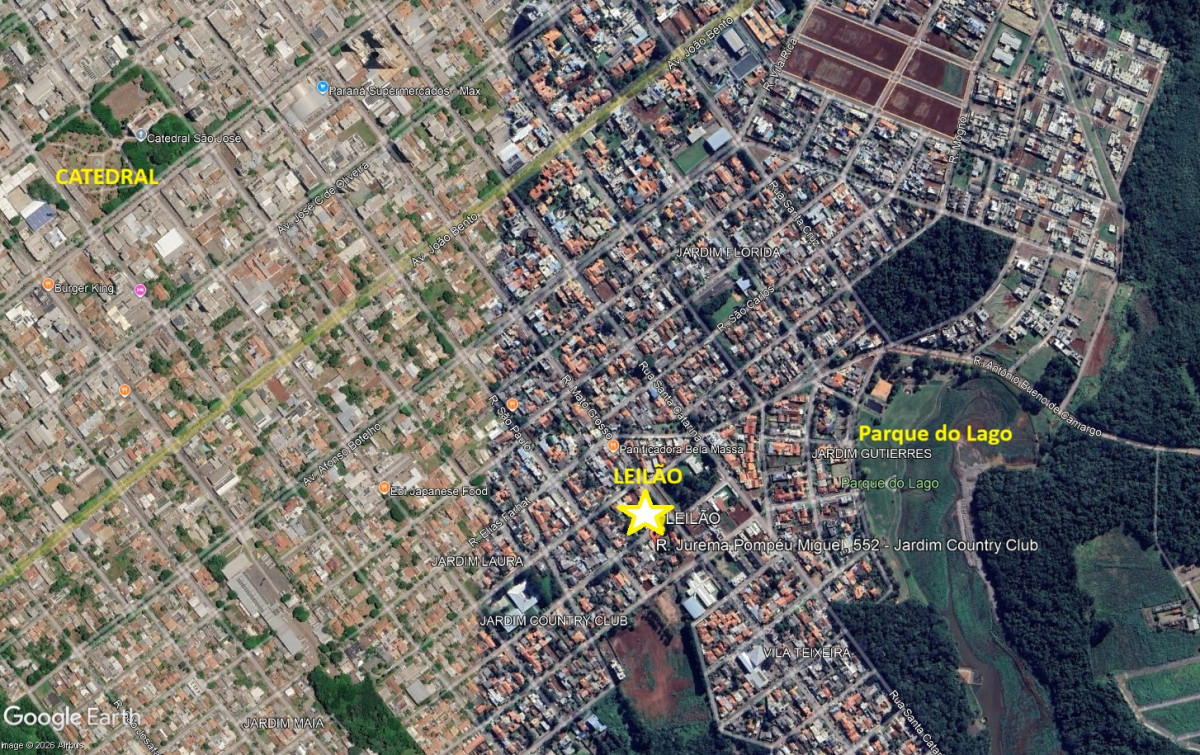 Rua Jurema Pompeo Miguel, nº 552, Jardim Country Club, Campo Mourão - PR