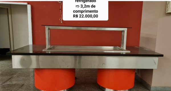 BUFFET KRASINOX REFRIGERADO 3,2M