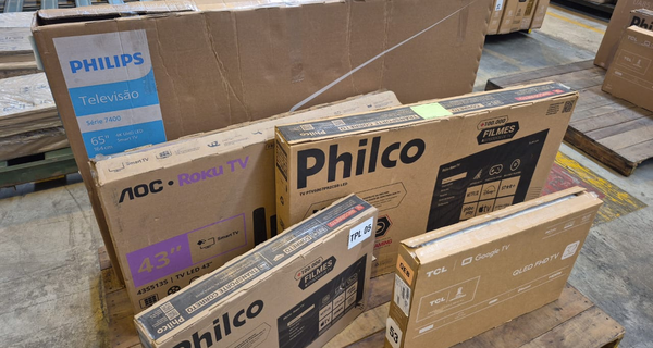 5 TVS COM TELAS QUEBRADAS MULTIMARCAS