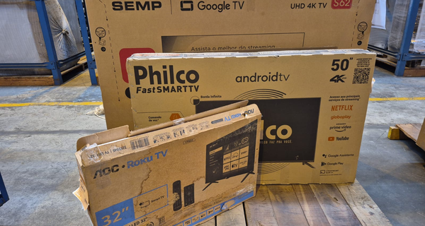 5 TVS COM TELAS QUEBRADAS MULTIMARCAS