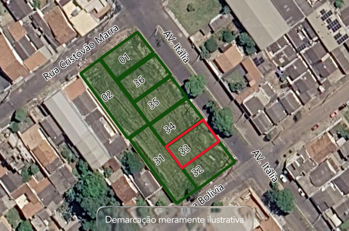 Terreno urbano - avenida itália, 90034 - quadra 75 - lote 33 - tibery - uberlândia/mg