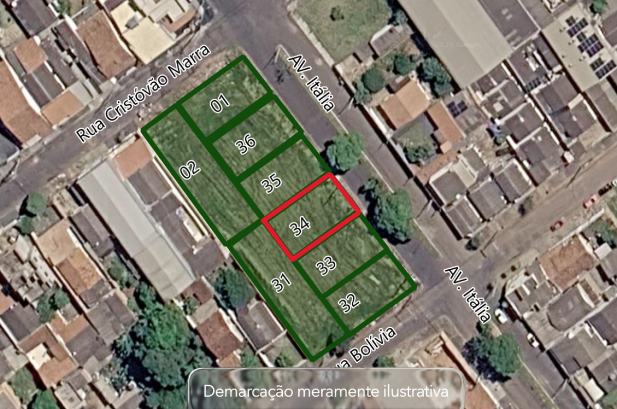 Terreno urbano - avenida itália, 90033 - quadra 75 - lote 34 - tibery - uberlândia/mg