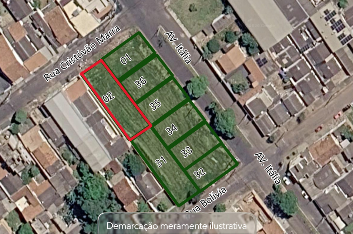 Terreno urbano - rua cristóvão marra, 90017 - quadra 75 - lote 02 - tibery - uberlândia/mg