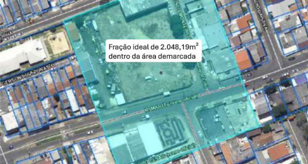Fração 17,4865% - 2.048,19 m² - Imóvel - Sítio Cercado - Curitiba/PR