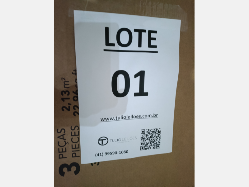 Lote 1 - PORCELANATO INCEPA CINZA 60X120 